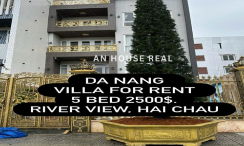 CHO THUÊ BIỆT THỰ ĐÀ NẴNG – VEN SÔNG HẢI CHÂU – 5 PHÒNG NGỦ